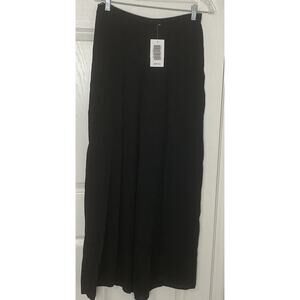 Just Fab Women’s Black High Split Sheer Pants With Solid Shorts Size Small NWT